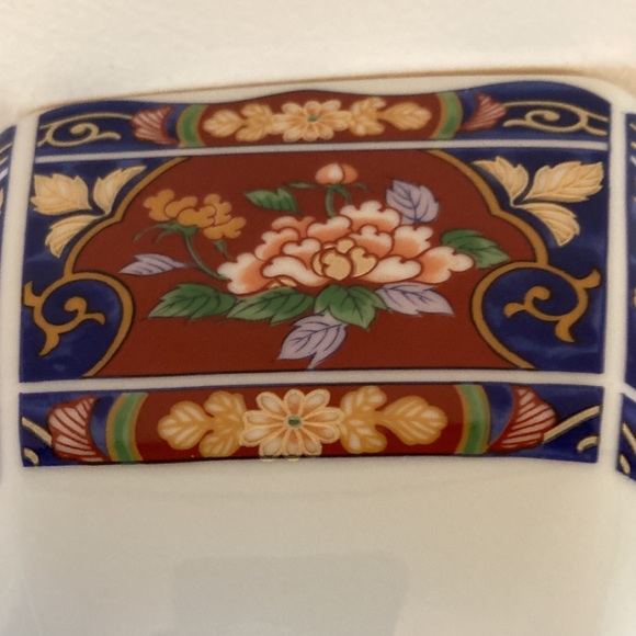 Vintage Japanese Octagon porcelain hand painted - Picture 6 of 7
